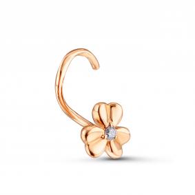 Г11-01-0004 Пирсинг из красного золота с бриллиантом Золото 585° (красное) Г11-01-0004 фото