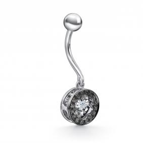 Из белого золота GRIGORIEV Г11-12-5925-13-00 с бриллиантом и чёрным бриллиантом Г11-12-5925-13-00 фото