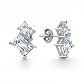 Серебряные серьги GRIGORIEV Г12-10-01189-41-00 с фианитом Г12-10-01189-41-00 фото