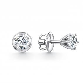 Серебряные серьги GRIGORIEV Г12-10-0540-41-00-2 с фианитом Г12-10-0540-41-00-2 фото