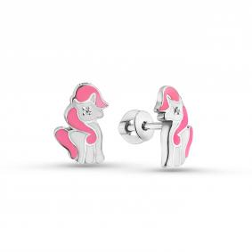 Серебряные серьги GRIGORIEV Г12-10-0670-21-00 с бриллиантом Г12-10-0670-21-00 фото