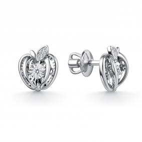 Серебряные серьги GRIGORIEV Г12-10-51130-41-00 с фианитом Г12-10-51130-41-00 фото