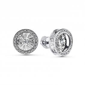 Серебряные серьги GRIGORIEV Г12-10-5478-41-00 с фианитом Г12-10-5478-41-00 фото