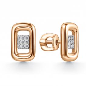 Золотые серьги GRIGORIEV Г12-11-01121-41-00 с фианитом Г12-11-01121-41-00 фото