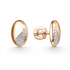 Золотые серьги GRIGORIEV Г12-11-01125-41-00 с фианитом Г12-11-01125-41-00 фото