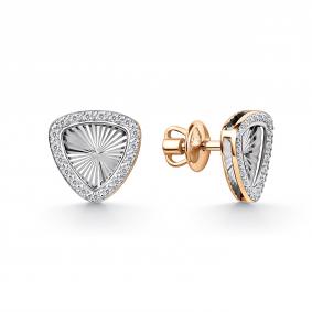 Золотые серьги GRIGORIEV Г12-11-01260-21-00 с бриллиантом Г12-11-01260-21-00 фото