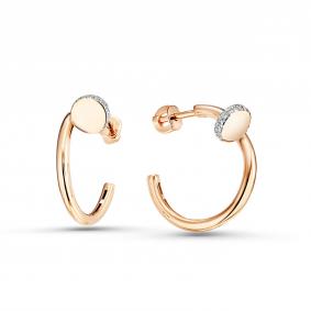 Золотые серьги GRIGORIEV Г12-11-0592-11-00 с бриллиантом Г12-11-0592-11-00 фото