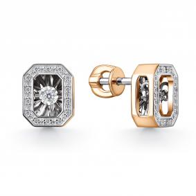 Золотые серьги GRIGORIEV Г12-11-51025-31-00 с бриллиантом Г12-11-51025-31-00 фото