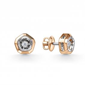 Золотые серьги GRIGORIEV Г12-11-51280-11-00 с бриллиантом Г12-11-51280-11-00 фото