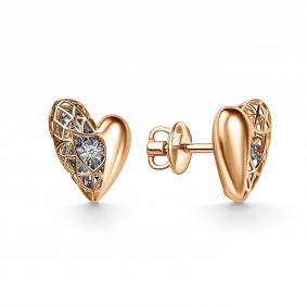 Золотые серьги GRIGORIEV с танцующим бриллиантом Г12-11-51309-11-00 Г12-11-51309-11-00 фото