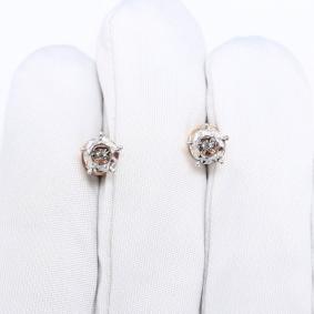 Золотые серьги GRIGORIEV с танцующим бриллиантом Г12-11-51343-11-00 Г12-11-51343-11-00 фото