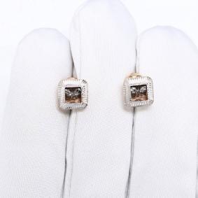 Золотые серьги GRIGORIEV с танцующим бриллиантом Г12-11-51377-11-00 Г12-11-51377-11-00 фото