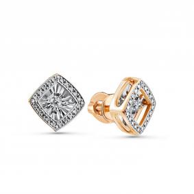 Золотые серьги GRIGORIEV Г12-11-5499-31-00 с бриллиантом Г12-11-5499-31-00 фото