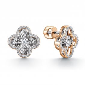 Золотые серьги GRIGORIEV Г12-11-5675-31-00 с бриллиантом Г12-11-5675-31-00 фото