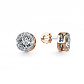 Золотые серьги GRIGORIEV Г12-11-5925-31-00 с бриллиантом Г12-11-5925-31-00 фото