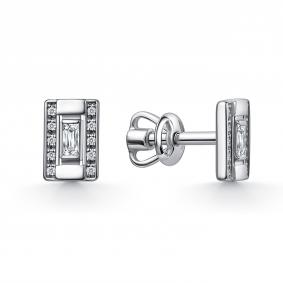 Серьги из белого золота GRIGORIEV Г12-12-01394-31-00 с бриллиантом Г12-12-01394-31-00 фото