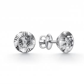 Серьги из белого золота GRIGORIEV Г12-12-51289-11-00 с бриллиантом Г12-12-51289-11-00 фото