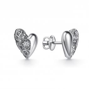 Серьги из белого золота GRIGORIEV  с танцующим бриллиантом Г12-12-51309-11-00 Г12-12-51309-11-00 фото