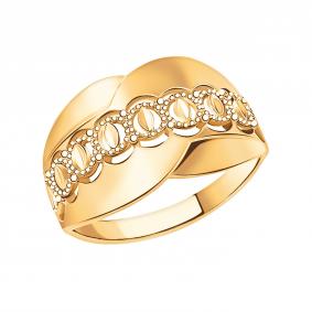 Кольцо из золочёного серебра Atoll ЗС10527аз-925 ЗС10527аз-925 фото