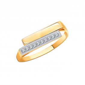 Золотое кольцо Atoll ЗС10853 с фианитом ЗС10853 фото