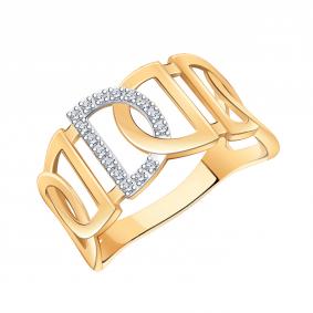 Золотое кольцо Atoll ЗС11029 с фианитом ЗС11029 фото