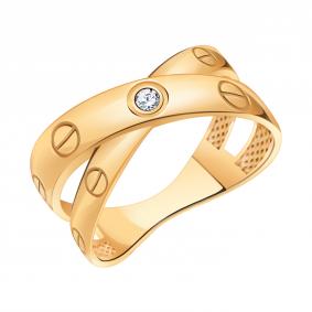 Золотое кольцо Atoll ЗС11049 с фианитом ЗС11049 фото