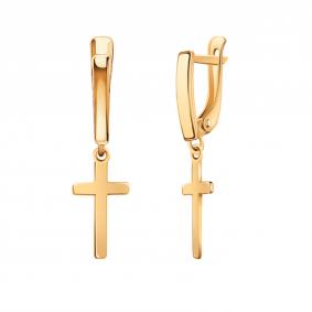 Золотые серьги-кресты Atoll ЗС20621 ЗС20621 фото