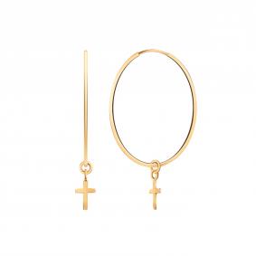 Золотые серьги-трансформеры Кресты Atoll ЗС22036-40 ЗС22036-40 фото