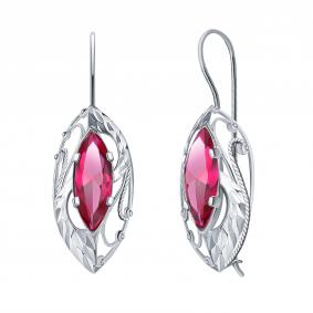 Серебряные серьги Atoll ЗС2599ас1-925 с фианитом ЗС2599ас1-925 фото