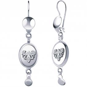 Серебряные серьги Atoll ЗС2834-925 с фианитом ЗС2834-925 фото