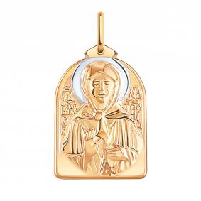 Золотая подвеска-иконка Святая блаженная Матрона Atoll ЗС3188 ЗС3188 фото