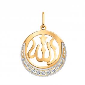 Золотая подвеска Atoll ЗС3353 с фианитом ЗС3353 фото