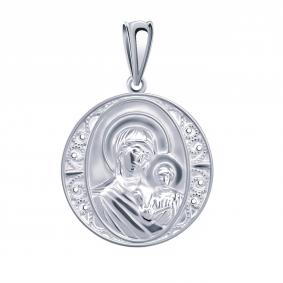 Серебряная подвеска-иконка Божией Матери Казанская Atoll ЗС3357-925 ЗС3357-925 фото