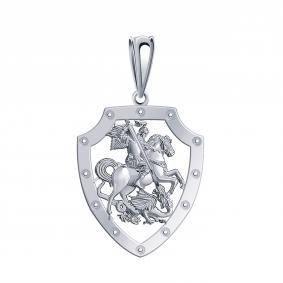 Серебряная подвеска-иконка Великомученик Георгий Победоносец Atoll ЗС3392-925 ЗС3392-925 фото