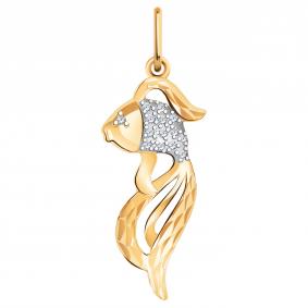 Золотая подвеска Atoll ЗС50039а с фианитом ЗС50039а фото