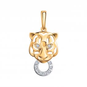 Золотая подвеска Atoll ЗС50342 с фианитом ЗС50342 фото