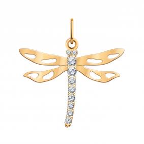 Золотая подвеска Atoll ЗС50415 с фианитом ЗС50415 фото