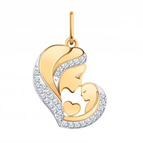 Золотая подвеска Atoll ЗС5842 с фианитом ЗС5842 фото