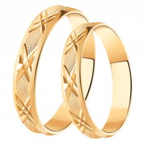 Золотое обручальное кольцо 4 мм Atoll ЗС632-4 ЗС632-4 фото