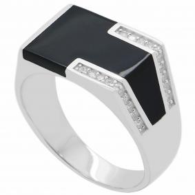 Серебряное кольцо Atoll ЗСRA8054 с фианитом и эмалью ЗСRA8054 фото