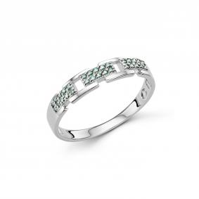 Серебряное кольцо Дар К-2248рс16139 с муассанитом К-2248рс16139 фото