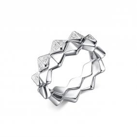 Серебряное кольцо Дар К-2395р00 с фианитом К-2395р00 фото
