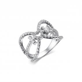 Серебряное кольцо Дар К-2397рс00 с фианитом К-2397рс00 фото
