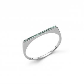 Серебряное кольцо Дар К-2444рс16139 с муассанитом К-2444рс16139 фото