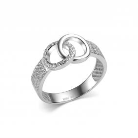 Серебряное кольцо Дар К-2453р00 с фианитом К-2453р00 фото