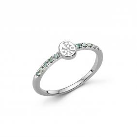 Серебряное кольцо Дар К-2461рс16139 с муассанитом К-2461рс16139 фото