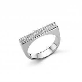 Серебряное кольцо Дар К-2476р00 с фианитом К-2476р00 фото