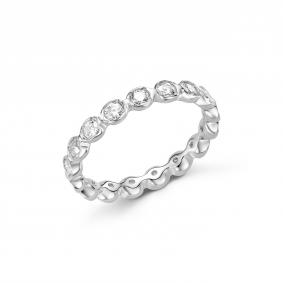Серебряное кольцо Дар К-2504рс16128 с муассанитом К-2504рс16128 фото