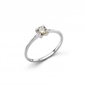 Серебряное кольцо Дар К-3222рс1620 с муассанитом К-3222рс1620 фото