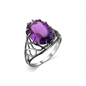 Серебряное кольцо Дар К-3284чрк401 с аметистом К-3284чрк401 фото